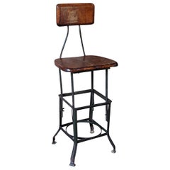 Antique Industrial Koenig Stool