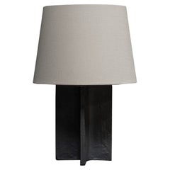"X" Base Ceramic Table Lamp, Matte
