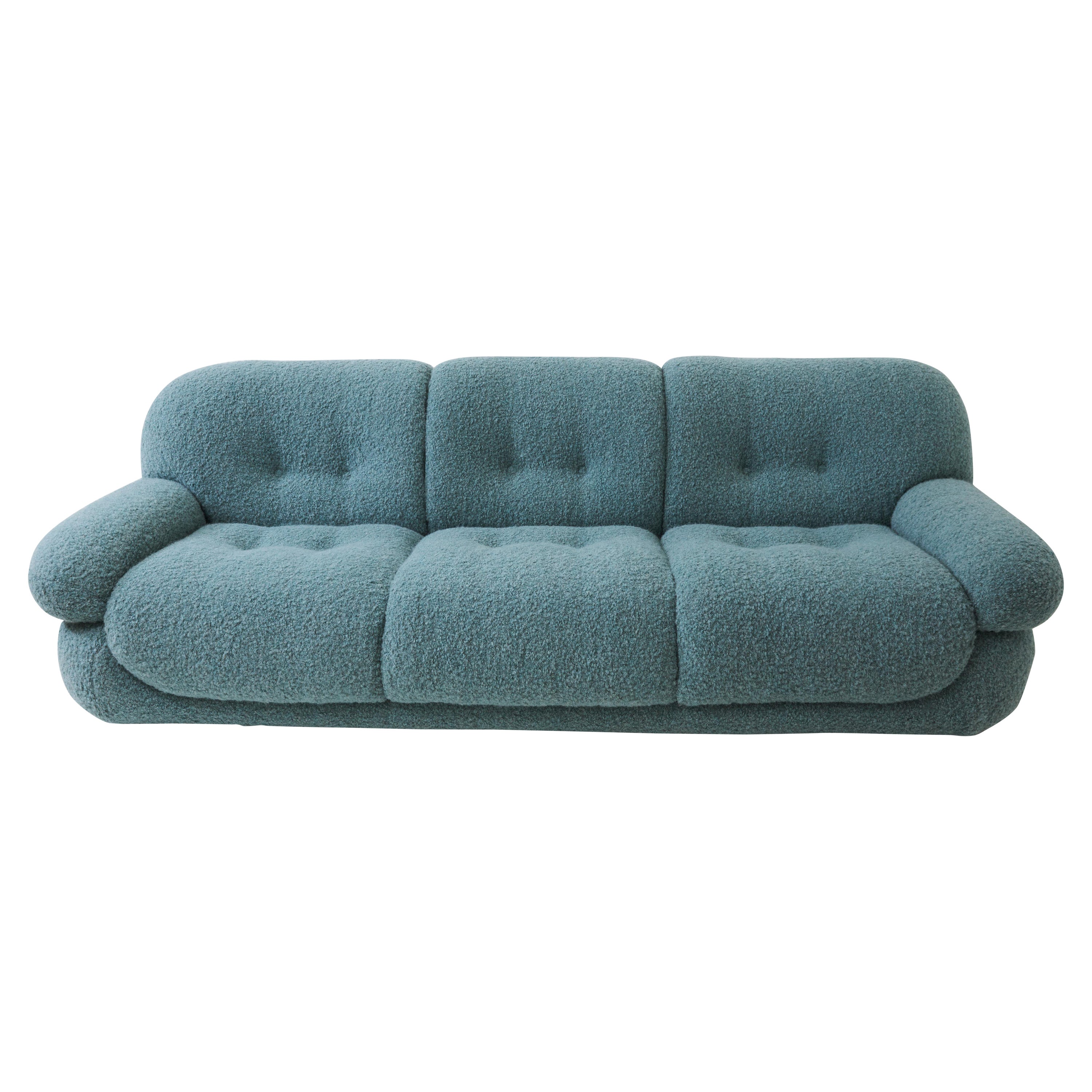 Three-Seat Lounge Sofa by Sapporo for Mobil Girgi For Sale