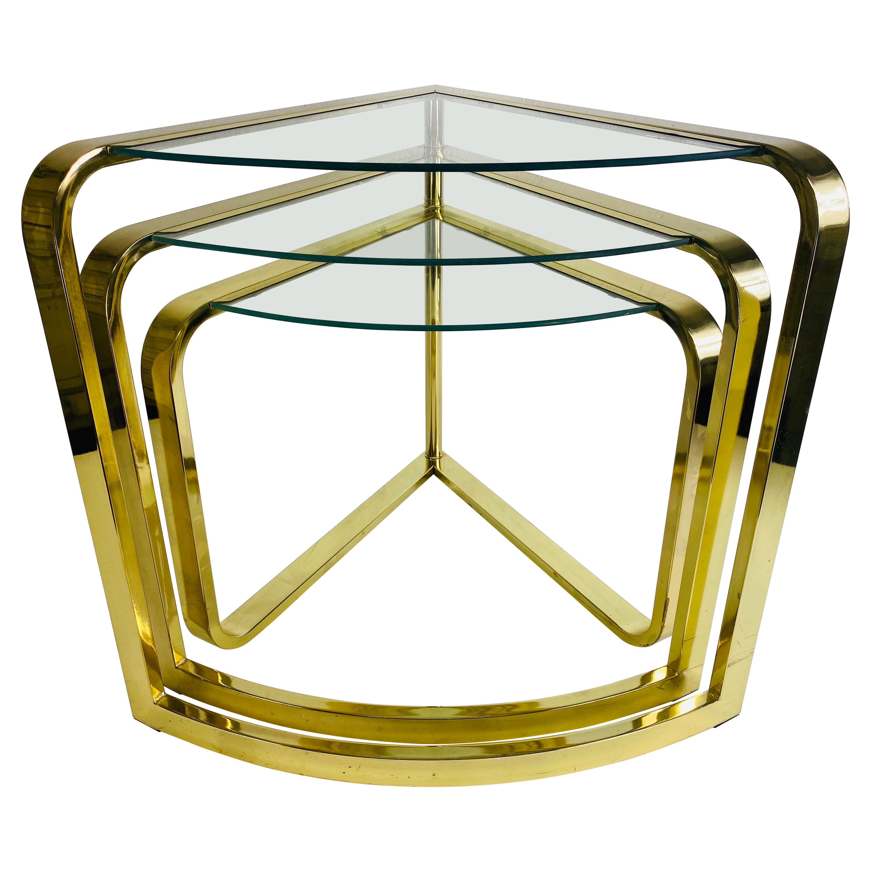Design Institute of America mid century modernist nesting tables For Sale