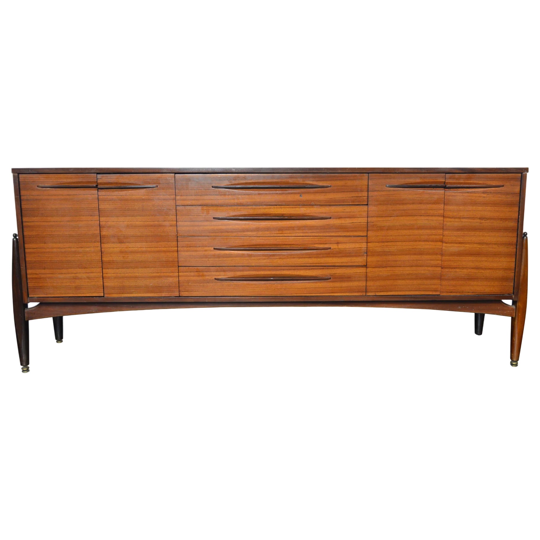 Floating Mahogany Credenza By Elliotts Of Newbury For Sale