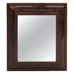 17th Century Antique William and Mary Olive Wood Oyster Cushion Mirror