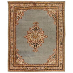 Antique Persian Sultanabad Handwoven Wool Rug