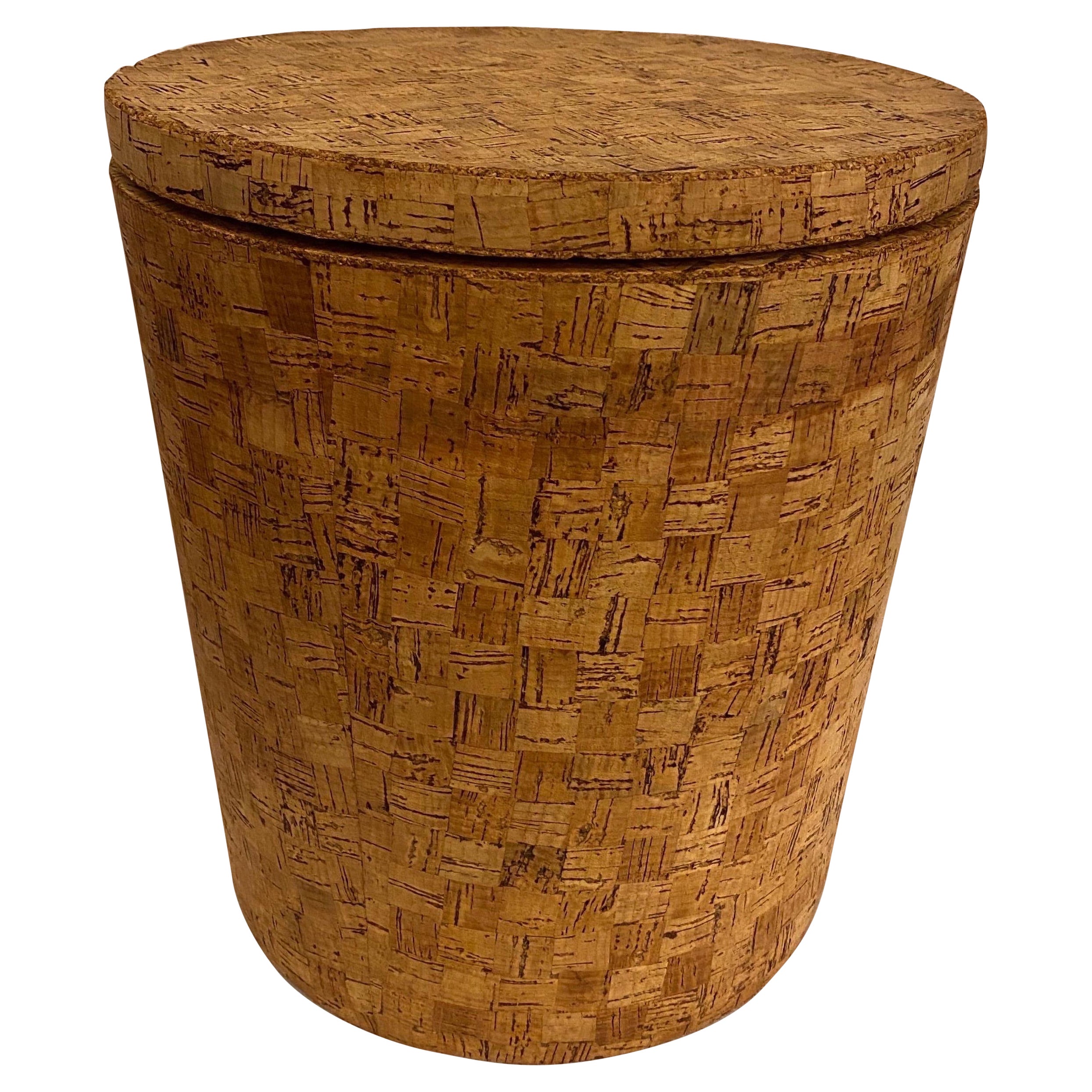 Large oversized Cork Ice Bucket or Wine Cooler For Sale