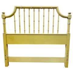 Used Thomasville Allegro Mid century Modern Faux Bamboo Twin Headboard Only