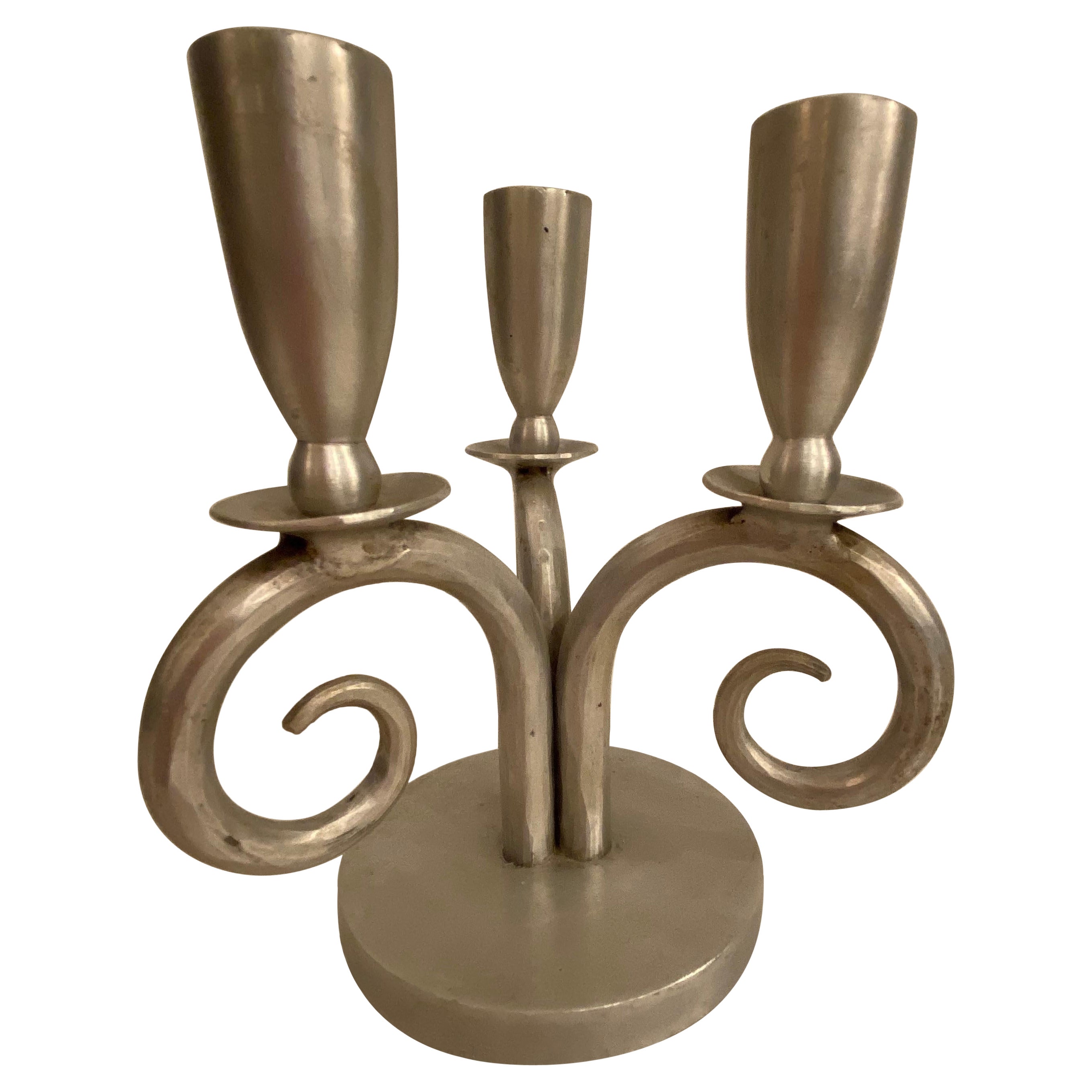 Palmer-Smith Aluminum Candlestick For Sale