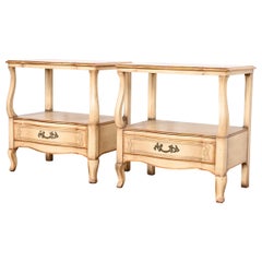 Used John Widdicomb French Provincial Louis XV Nightstands, 1950s