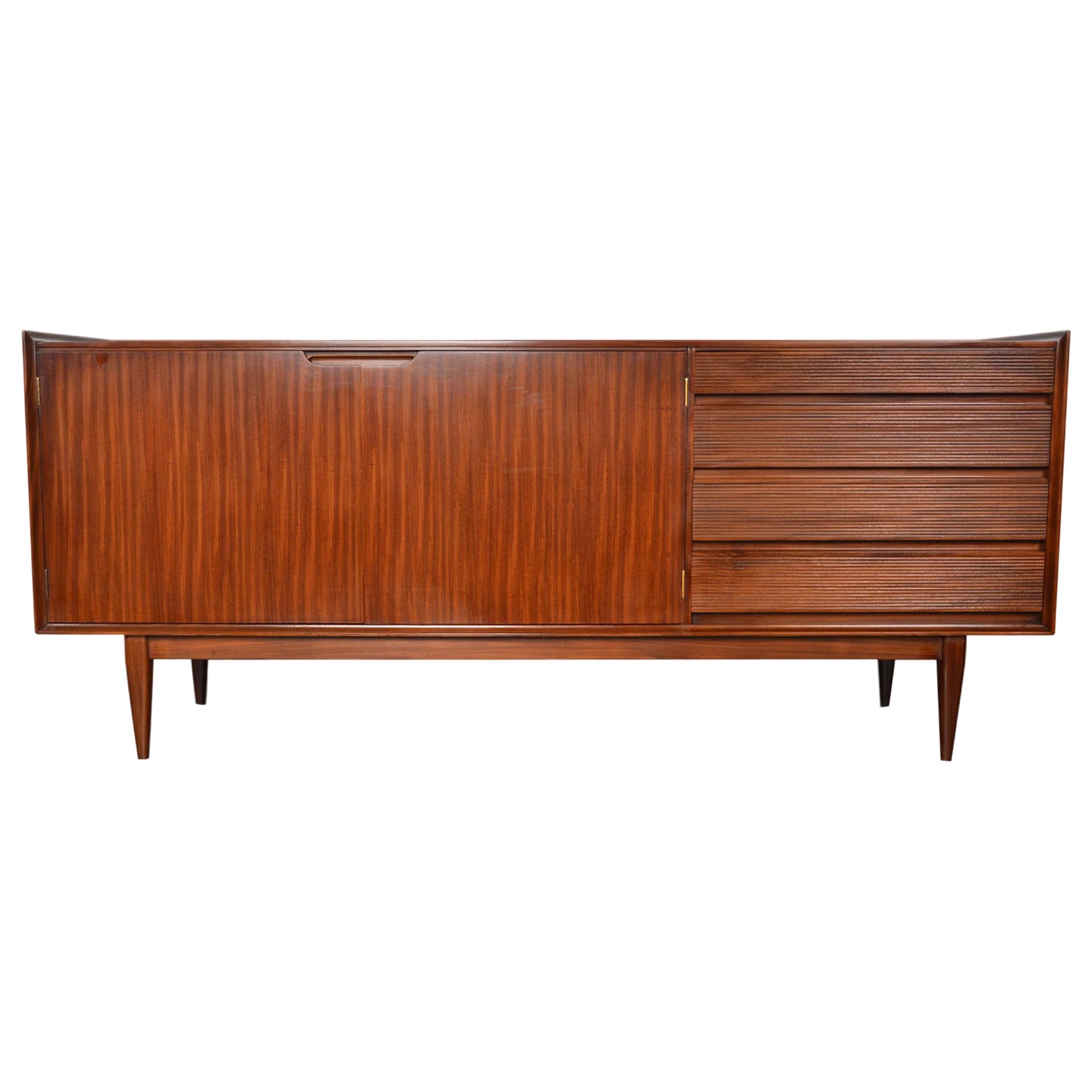 Solid Afromosia Credenza By Richard Hornby For Sale