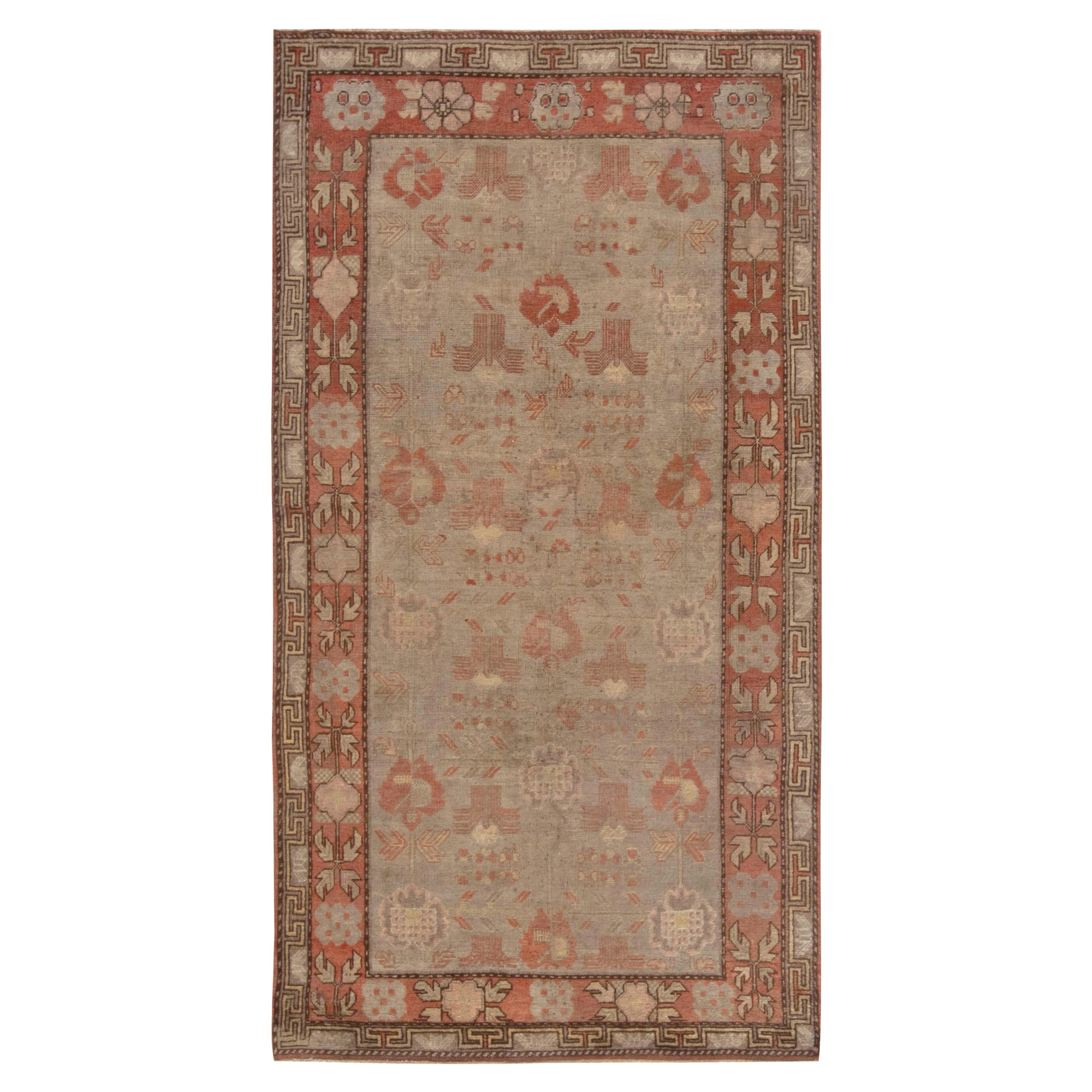 Mid-20th Century Samarkand Handmade Wool Rug For Sale