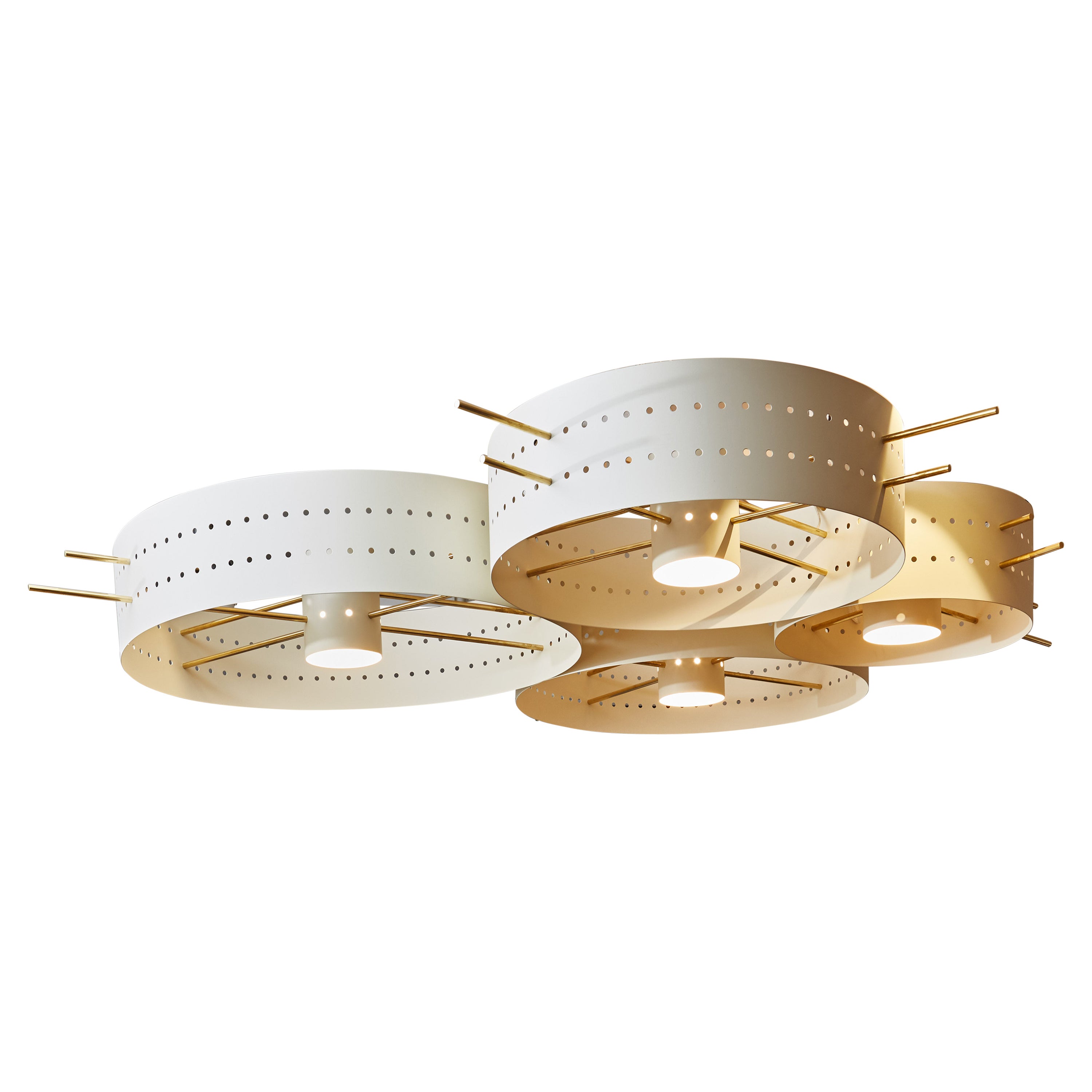 Lustre en laiton de Diego M. pour Studio Glustin en vente