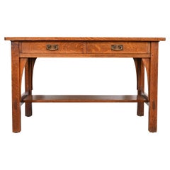 Used Stickley Mission Oak Arts & Crafts Writing Desk or Library Table