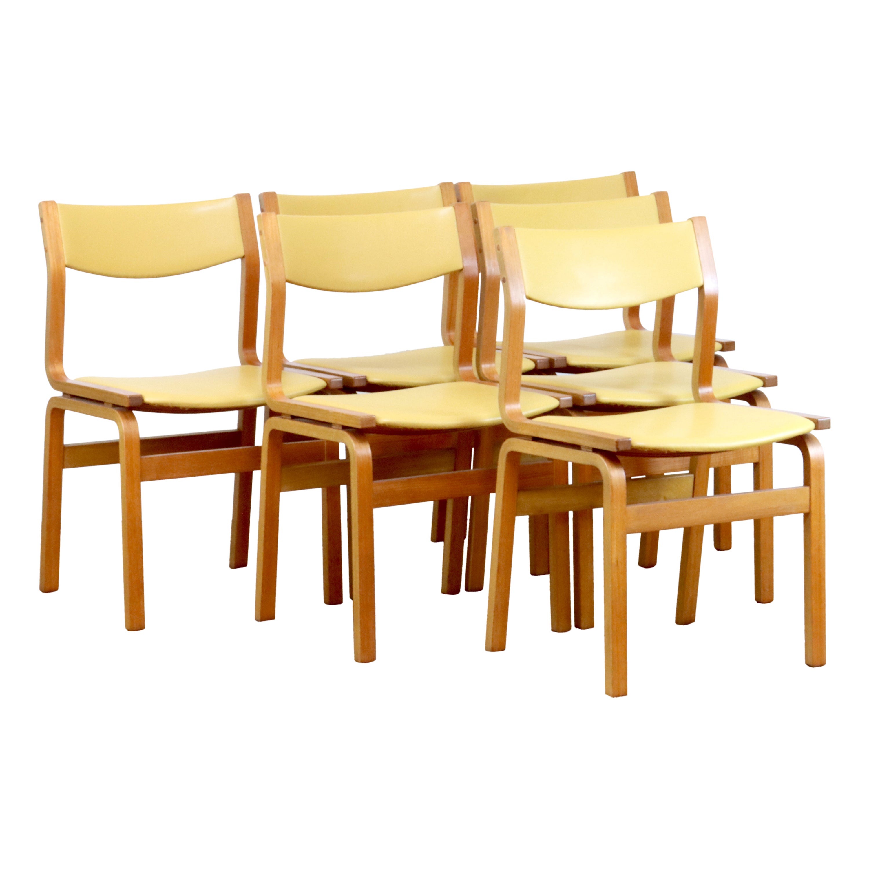 Set of 6 Chairs After Arne Jacobsen For Sale
