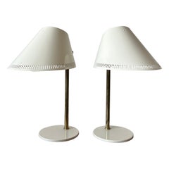 Retro Pair of Table Lamps by Paavo Tynell Model 9227