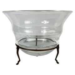 Vintage Hand Blown Glass With Stand