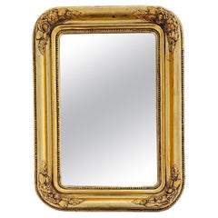 Used Large and rare Biedermeier Gilt Wood Faceted Mirror, Austria cca. 1840s