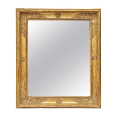 Antique Mirror en bois doré d'époque Restauration, circa 1830