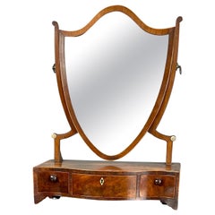 Antique 18th Century Georgian dressing table mirror toilet mirror vanity 