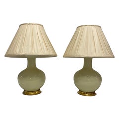 Retro Pair of Lindsay Lamps in Sesame by Christopher Spitzmiller