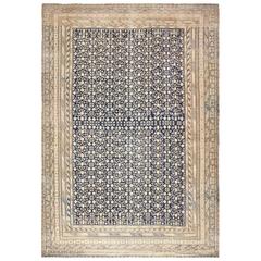Rare Oversized Antique East Turkestan Khotan Rug 50347 6