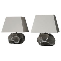 Porifera Ceramic Table Lamp, Blanc
