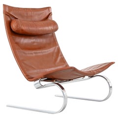 Poul Kjaerholm PK20 Lounge Chair E. Kold Christensen Denmark Steel Leather 1968