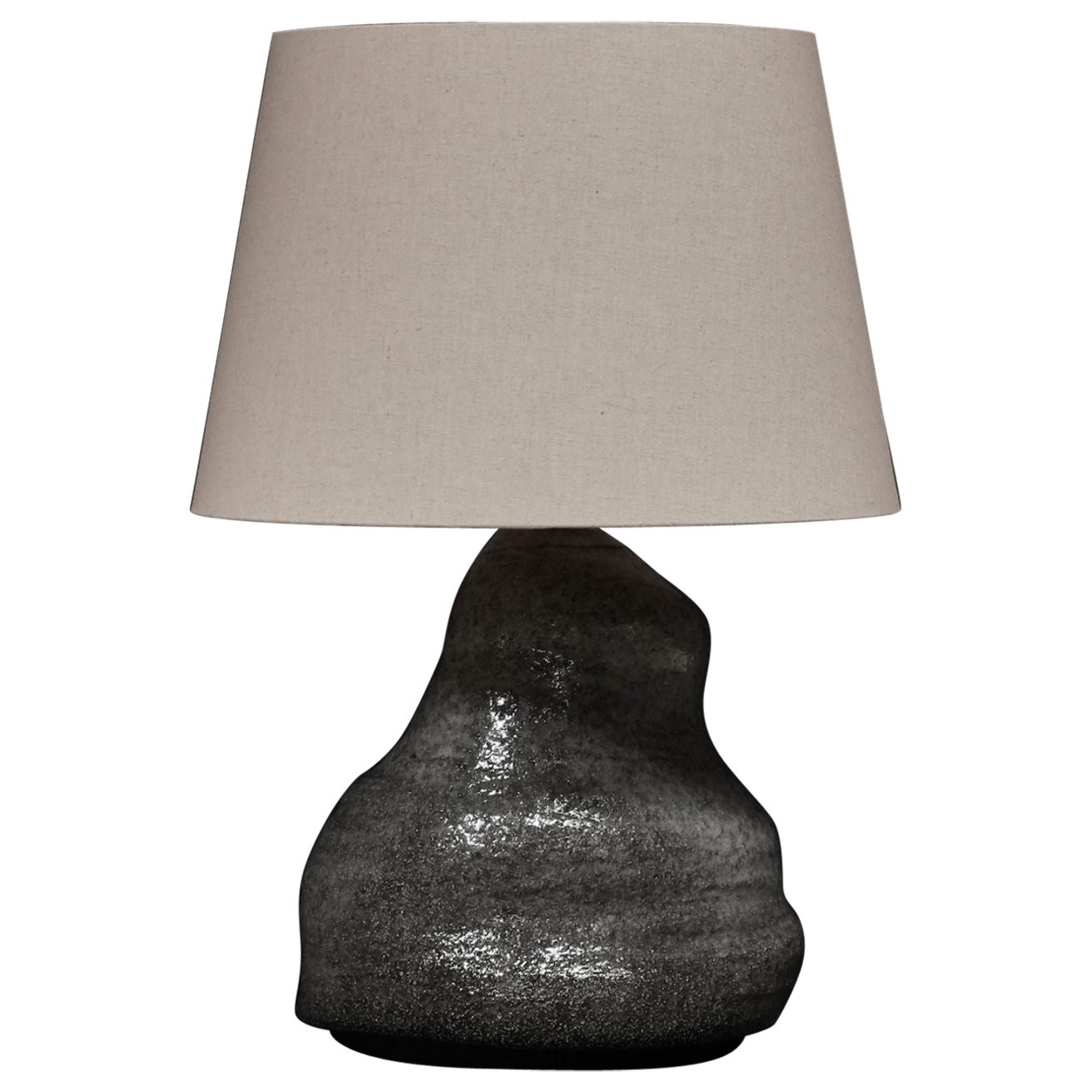Free Form Ceramic Table Lamp For Sale