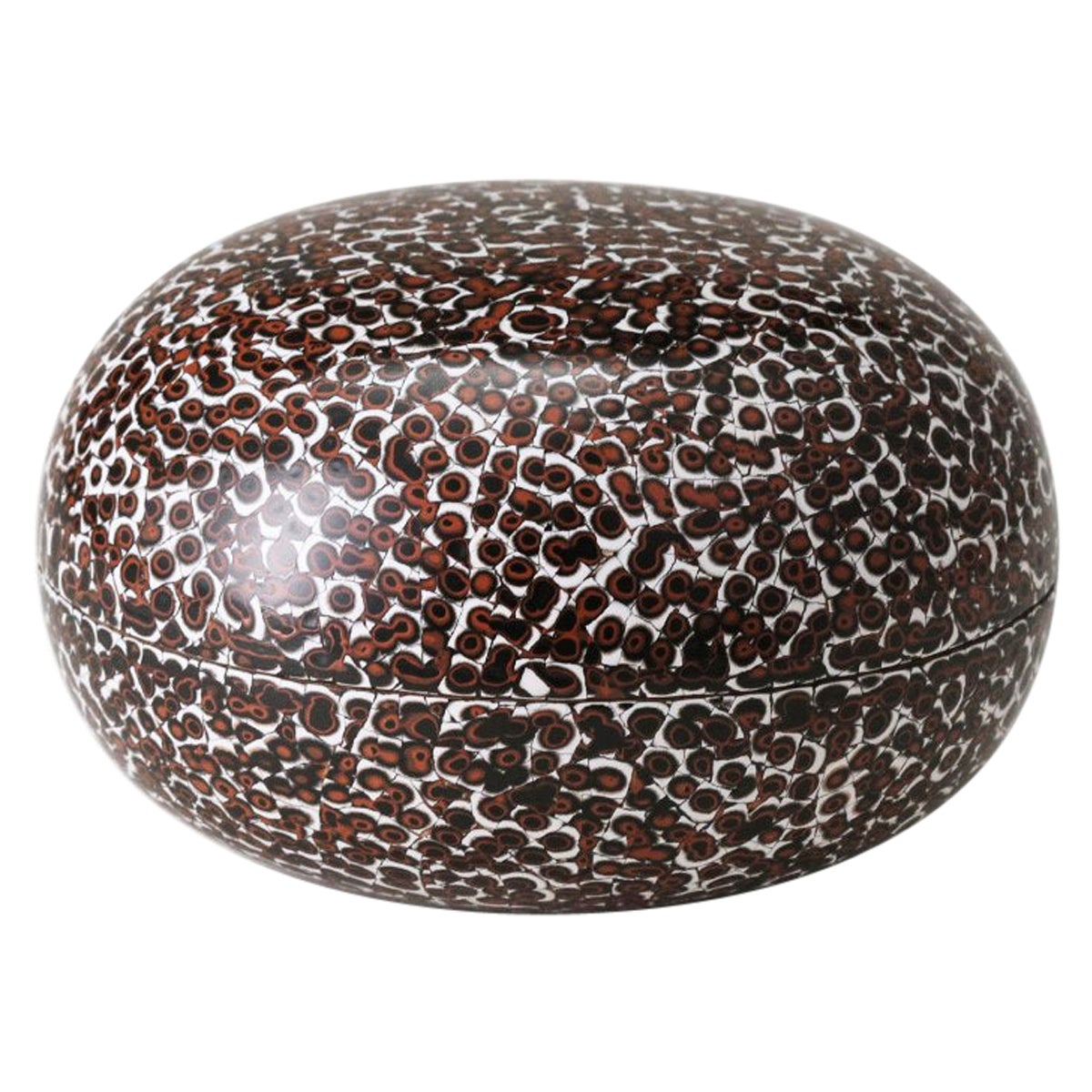 Urushi Lacquer Eggshell Orb Box, Large by Alexander Lamont