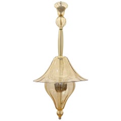 Vintage Rare lantern in blown glass, Murano, Italy, circa 1960