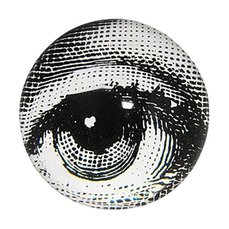 1970s Piero Fornasetti Astonishing Crystal Paperweight Sphere. Made in Italy For Sale