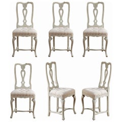 Antique Set Of 6 Venetian Style Dining Chairs