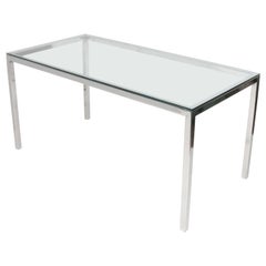 Clean Lined Chrome Mid Century Desk