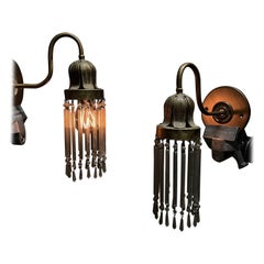 1920 Jugendstil-Kristall-Leuchter Lights