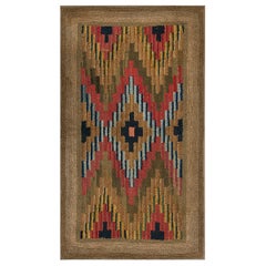 Early 20th Century American Hooked Rug 2' 8" x 4' 10"
