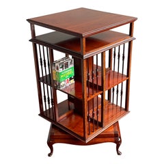 Libreria girevole in stile Queen Anne di James Shoolbred di grande qualità