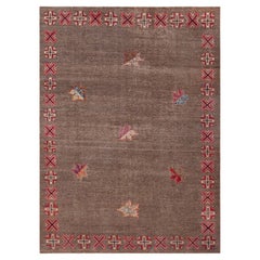 Charmant tapis persan vintage Khorassan Brown 8'5" x 11'1"