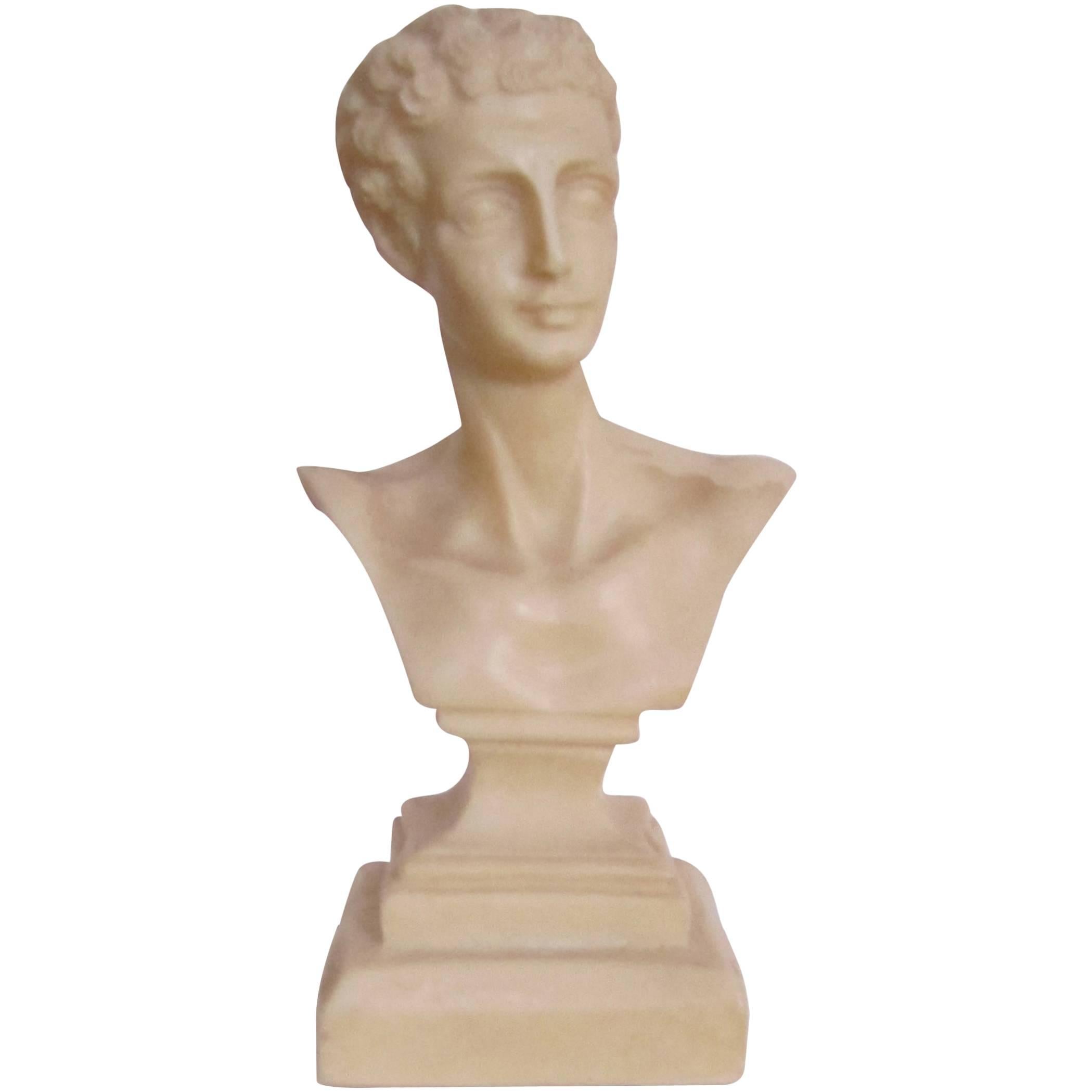 Midcentury Italian Classical Roman Sculpture Bust
