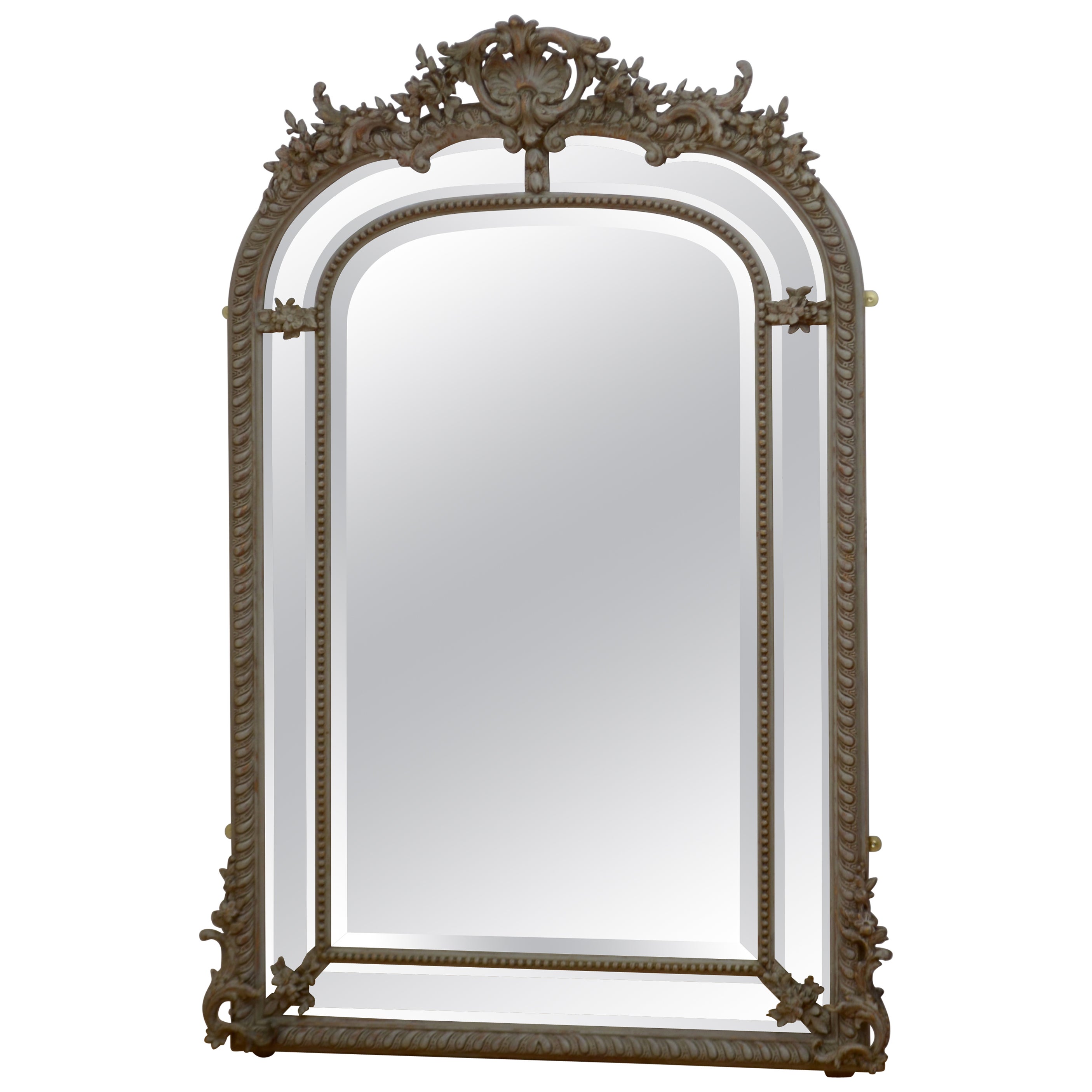 19th Century French Wall Mirror H176cm For Sale