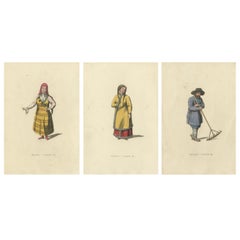 Antique Traditional Attires of Early 19th Century Russia: A Visual Record in Engravings