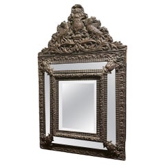 Antique 19th Century French Copper Framed Mirror