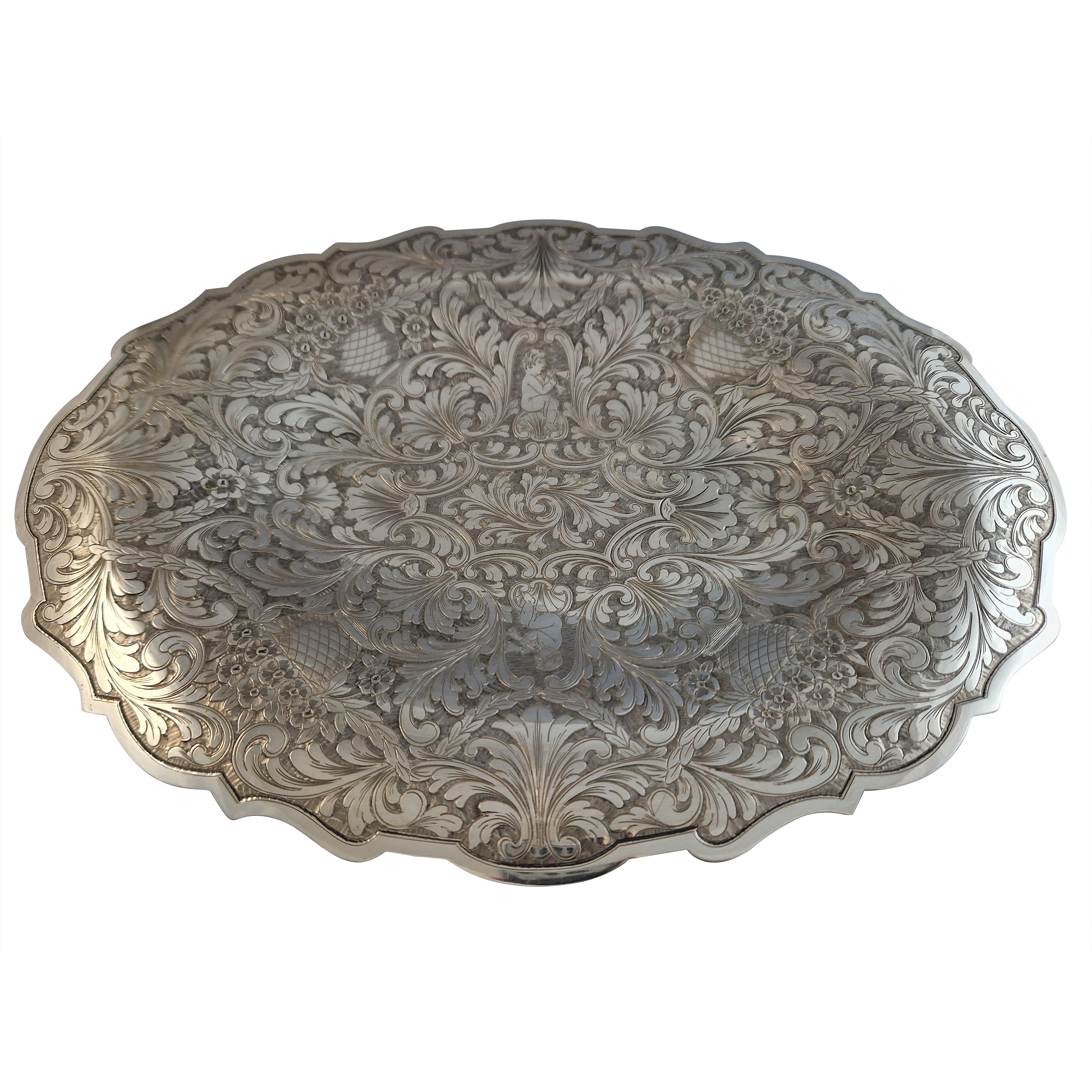 Buccellati - Sterling Silver tray For Sale