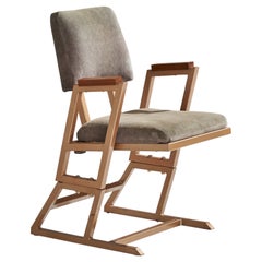 Used Frank Lloyd Wright, Armchair, Metal, Wood, Fabric, USA, 1955