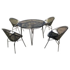Used Mid Century Salterini “Radar” Outdoor Dining Set