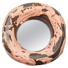 Ceramic Mirror by Mia Jensen, Signed, Unique Piece, circa 2023