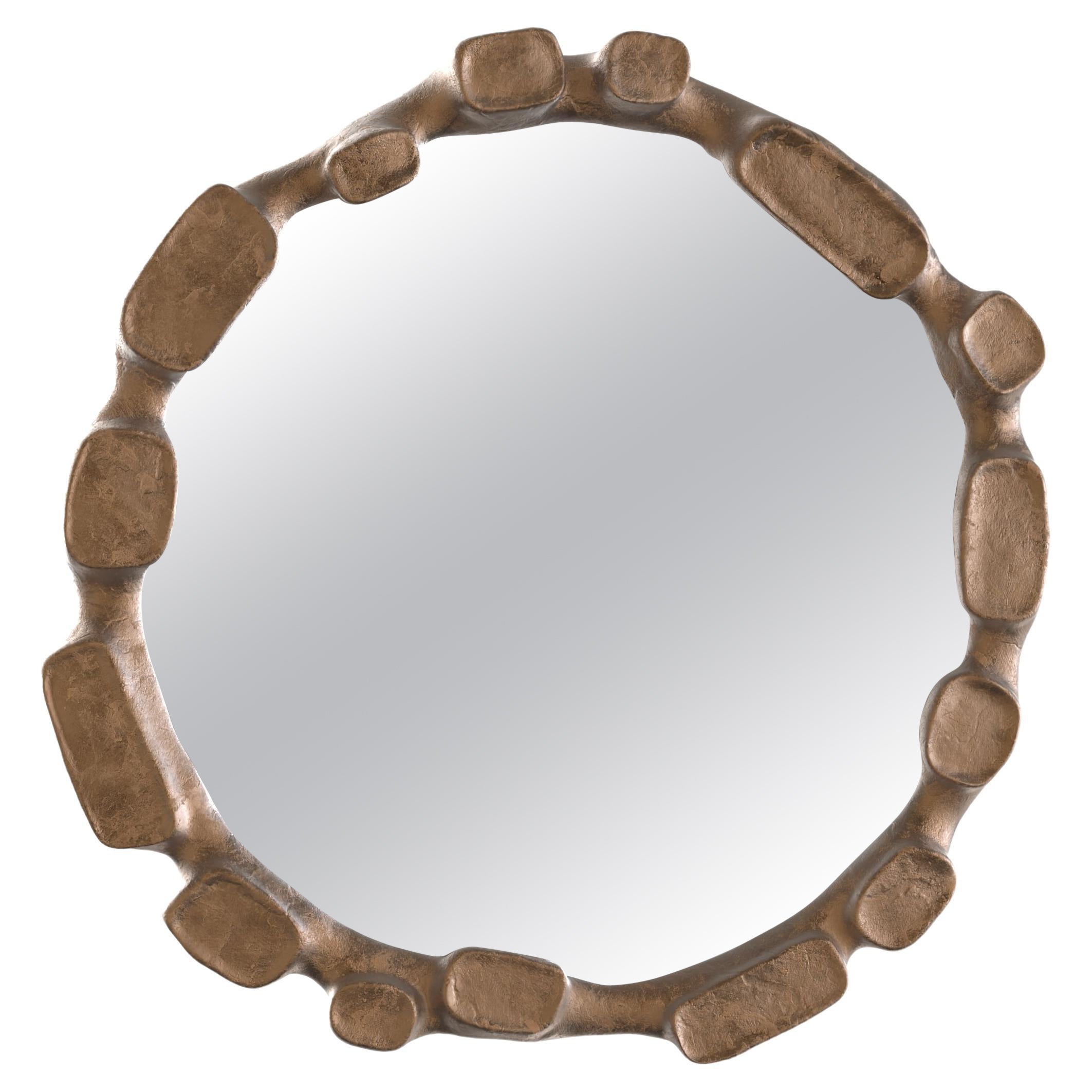 Contemporary Limited Edition Bronze Mirror, Mare V1 by Simone Fanciullacci For Sale