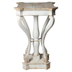 Antique French plinth, column, table 
