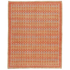 Vintage Midcentury Tribal Moroccan Handmade Wool Rug