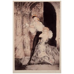 Louis Icart. Lithographie couleur sur papier. Don Juan. années 1920. 