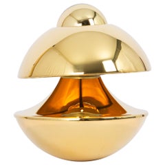 Petite lampe de bureau en laiton conçue par Klaus Hempel par Kaiser, Allemagne, 1970