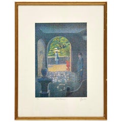 Signed Vintage Lithograph by Peter J Lee
