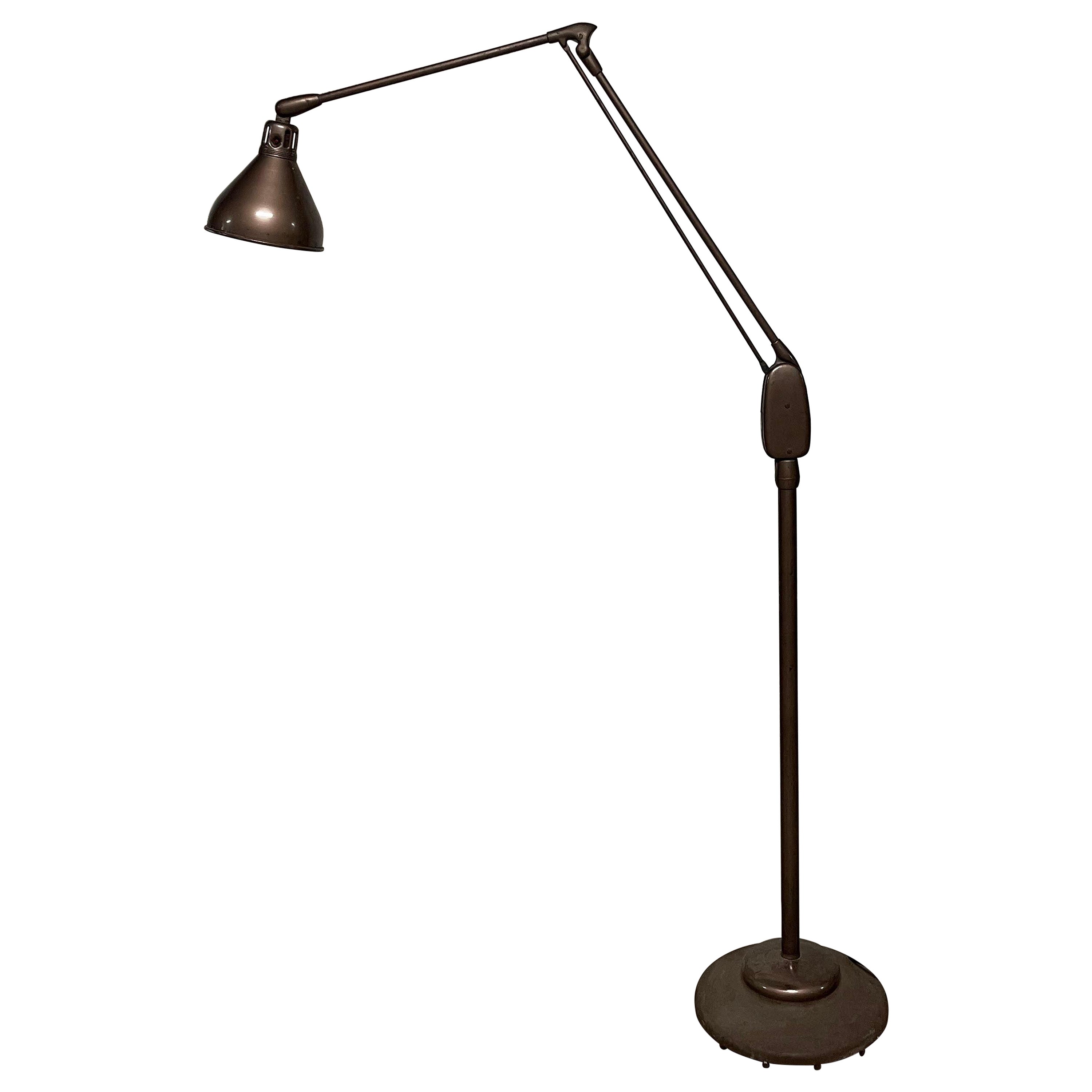 Floor lamp model 605 by Dazor MFG corp. St. Luis (USA), 1950 For Sale